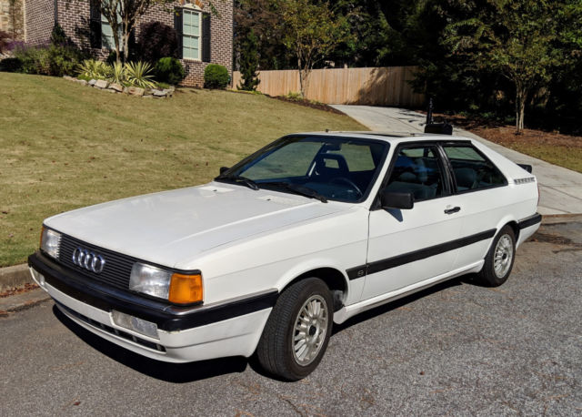 1985 Audi Coupe GT - Rare and Unmolested, White/Blue, Manual, A/C, No Reserve! - Classic 1985 ...