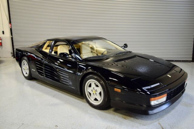 1991 Ferrari TESTAROSSA Black with Crema 9k miles JUST SERVICED - Classic 1991 Ferrari Testarossa