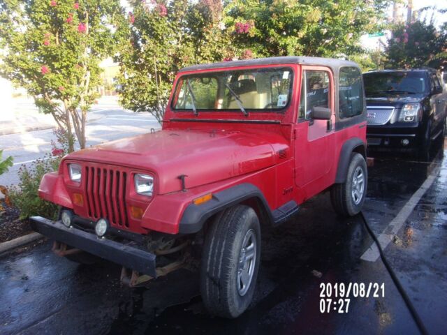 A REAL SOUTHERN BELL 1990 JEEP WRANGLER 2.5 5SPEED 4X4